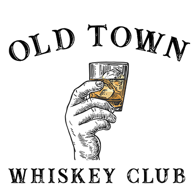 local manassas logo for whiskey club of hand holding whiskey glass